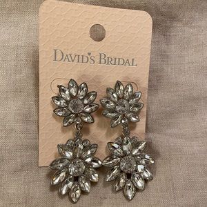 Bridal crystal earrings